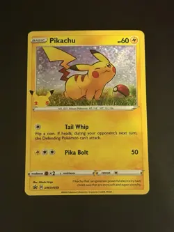 Pokemon TCG Pikachu Sword & Shield Swsh039 Holo Promo LP/NM - Image 1
