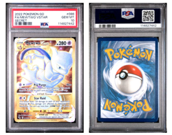 2022 Pokemon Go: # 86 Fa/Mewtwo Vstar Secret PSA 10 GEM MINT - Image 1