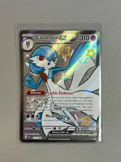 GARDEVOIR EX 217/091 SHINY ULTRA RARE HOLO POKEMON TCG PALDEAN FATES - Image 1