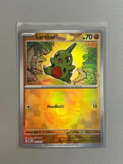 Larvitar 047/131 Masterball Reverse Holo S&V Prismatic Evolutions Pokemon TCG - Image 1