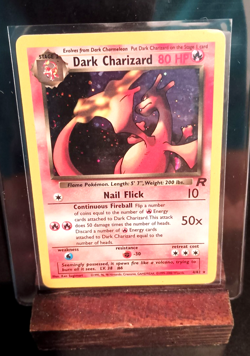 Dark Charizard - 21/82 - Pokemon Team Rocket Unlimited Holo Rare Card WOTC LP - Image 1