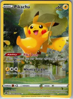 Pikachu GG30/GG70 Crown Zenith: Galarian Gallery - Pokemon Card - NM - Image 1