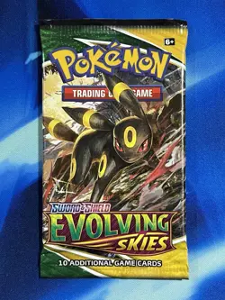 Pokemon 2021 Sword & Shield Evolving Skies Booster Pack Umbreon Art Nm Mint - Image 1