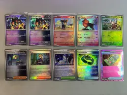 10 x REVERSE POKEBALL BUNDLE OF PRISMATIC EVOLUTIONS CARDS POKEMON TCG - Image 1