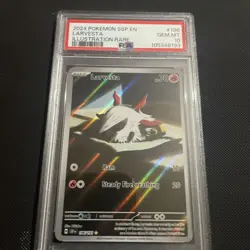 Larvesta 196/191 Pokemon S&V Surging Sparks Illustration Rare PSA 10 GEM MINT - Image 1