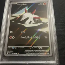 Larvesta 196/191 Pokemon S&V Surging Sparks Illustration Rare PSA 10 GEM MINT - Image 2