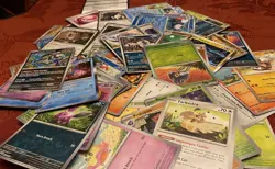 Pokemon Card Lot 60+ With Metal Tin Container Mixed Holos Collection EUC - Image 2
