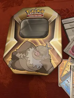 Pokemon Card Lot 60+ With Metal Tin Container Mixed Holos Collection EUC - Image 3