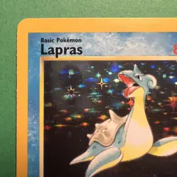 Pokemon TCG Lapras Fossil Holo Rare Card 10/62 1999 Edition LP/NM - Image 2