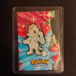 MACHOP Stage 1 Die-Cut POKEMON 2000 Trading Card EVO10 of 12 TOPPS #66 - Image 1