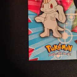 MACHOP Stage 1 Die-Cut POKEMON 2000 Trading Card EVO10 of 12 TOPPS #66 - Image 5