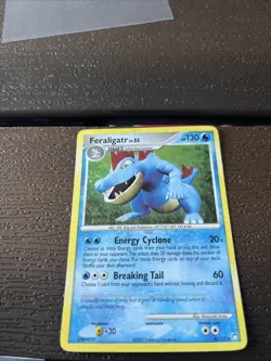 Pokemon Feraligatr 8/123 Reverse Holo Rare Card Mysterious Treasures, LP - Image 1