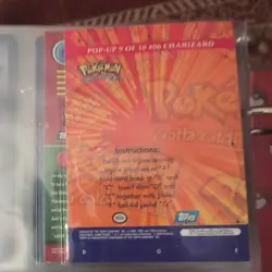 Charizard - Pop Up 9 of 10 Card - Pokemon Topps Series 3 - Image 2