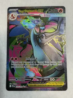 Pokemon TCG Card - Phantasmal flames - Mega Charizard X ex - 109/094 English (B) - Image 1