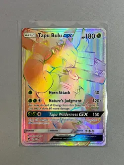 Tapu Bulu GX 149/147 Burning Shadows Rainbow Secret Rare Pokemon TCG Card - Image 1