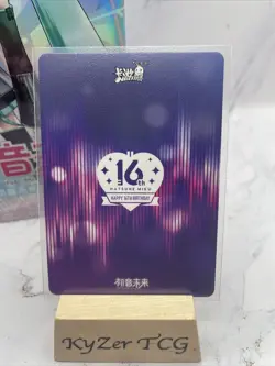 Kayou Hatsune Miku CCG Card 16th Birthday Edition CY-SR-008 Goddess Story Waifu - Image 2