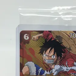 2022 One Piece Super Pre-Release Monkey D Luffy P-001 Silver Foil Winner Card - Image 4