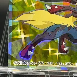 Mega Lucario 27 Pokemon Sticker card TCG Game Nintendo Seal Sticker Japan Holo - Image 4