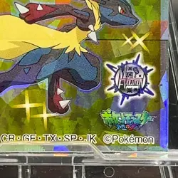 Mega Lucario 27 Pokemon Sticker card TCG Game Nintendo Seal Sticker Japan Holo - Image 5