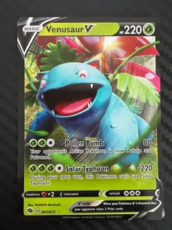 Pokemon TCG Champion's Path Venusaur V 001/073 Ultra Rare Holo NM - Image 1