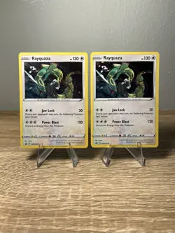 Pokemon TCG Rayquaza SWSH029 Cosmos Holo Black Star Promo Near Mint Condition - Image 1
