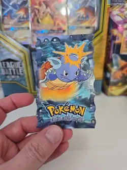 1999 Wartortle Die Cut Topps - Pokemon - #8 of 12 Blue Logo - Image 1