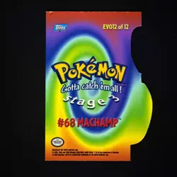 topps Pokemon TV Animation Series 3 Die Cut Machamp - Image 2