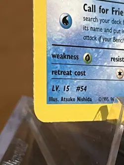 2000 Pokemon Misty’s Psyduck Gym Hero’s 1st Ed #54 - Image 5