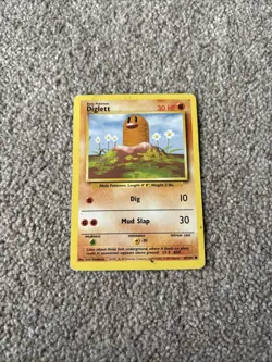Pokemon TCG Diglett Base Set 47/102 Regular Unlimited Common - Image 1