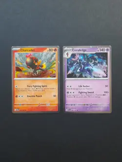 Pokemon TCG Charcadet Evolution Full Art Cosmos Holo Promo Reverse Holo Bundle - Image 3
