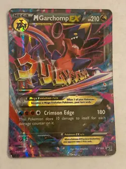 Pokemon TCG M Garchomp EX - Promo Black Star - XY168 - MP - Image 1