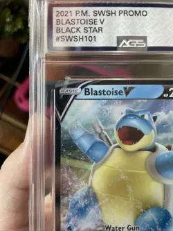 Blastoise v SWSH101 Sword & Shield Promo Holo Card AGS MINT 9 FREE SHIPPING! - Image 3