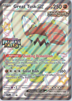 Great Tusk Ex 072 (Paldean Fates Stamped) Promo *Jumbo card* - Image 1