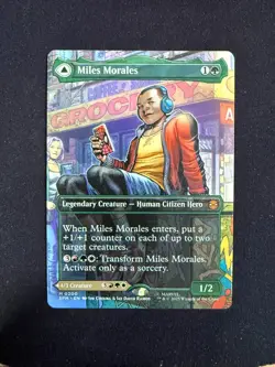 Miles Morales (BORDERLESS) Marvel Spider-Man - Magic (MTG) - Image 1