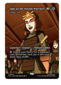 Captain Sisay - Suki of the Kyoshi Warriors - Borderless Avatar MTG - Image 1