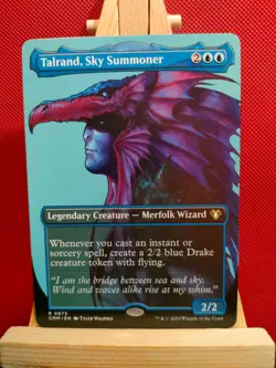 Talrand, Sky Summoner (Borderless) - Commander Masters - Rare - NM - MTG - Image 1
