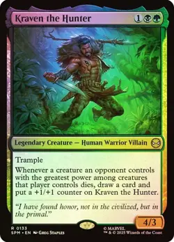 Kraven the Hunter Foil Marvel's Spider-Man NM MTG - Image 1