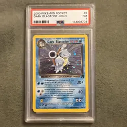 2000 Pokemon Rocket DARK BLASTOISE-HOLO #3/82 PSA 7 - Image 1