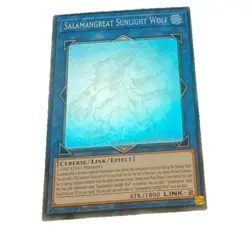 Yu-Gi-Oh Salamangreat Sunlight Wolf LD10-EN000 Ghost Rare Card - Image 1