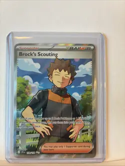 Brock's Scouting Full Art 179/159 Journey Together NM Pokemon Card - Image 2