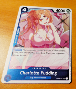 ONE PIECE ENGLISH CARD GAME HOLO CARTE Charlotte Pudding OP06-047 EN NM - Image 1