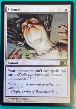 Magic the Gathering (MTG) Silence Magic 2014 (M14) - Image 1