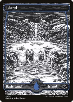 Lot of 20x Island #271 - VOW Crimson Vow - MTG Magic FULL ART Land NM - Image 1