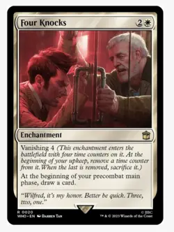 Four Knocks | Showcase | Doctor Who | MTG Magic | Rare EDH Commander | NM-MINT - Image 1