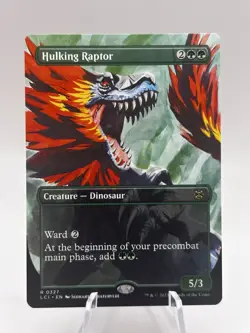 Hulking Raptor 0327 Borderless Lost Caverns of Ixalan LCI MTG NM - Image 1