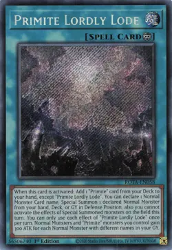 Yugioh ROTA-EN058 - Primite Lordly Lode - Secret Rare - Image 1