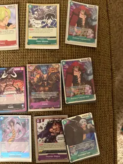 One Piece TCG Lot OP01 Romance Dawn 24 Cards SR R Leaders Kid Kaido Crocodile - Image 2