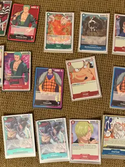 One Piece TCG Lot OP01 Romance Dawn 24 Cards SR R Leaders Kid Kaido Crocodile - Image 4