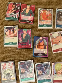 One Piece TCG Lot OP01 Romance Dawn 24 Cards SR R Leaders Kid Kaido Crocodile - Image 5