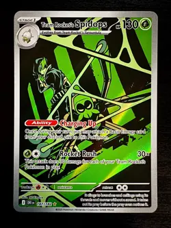 Team Rocket's Spidops Illustration Rare - 187/182 - DRI - NM Raw - Pokemon card - Image 1